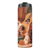 Kittens en Guitar - De Musicians  Kunst Thermosbeker (Voorkant)