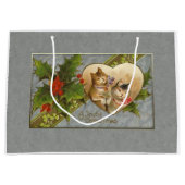  Kittens en Holly gepersonaliseerd Groot Cadeauzakje (Voorkant)