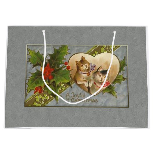  Kittens en Holly gepersonaliseerd Groot Cadeauzakje (Voorkant)
