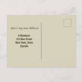  Kittens en Kikker I Bewegde Verandering van Adres Briefkaart (Achterkant)