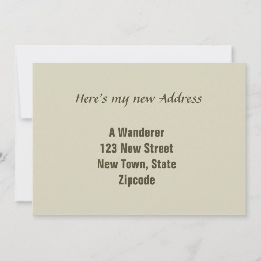  Kittens en Kikker I Bewegde Verandering van Adres Kaart (Achterkant)