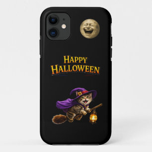 Kittens en lachende maan grillige vrolijke Hallowe Case-Mate iPhone Case