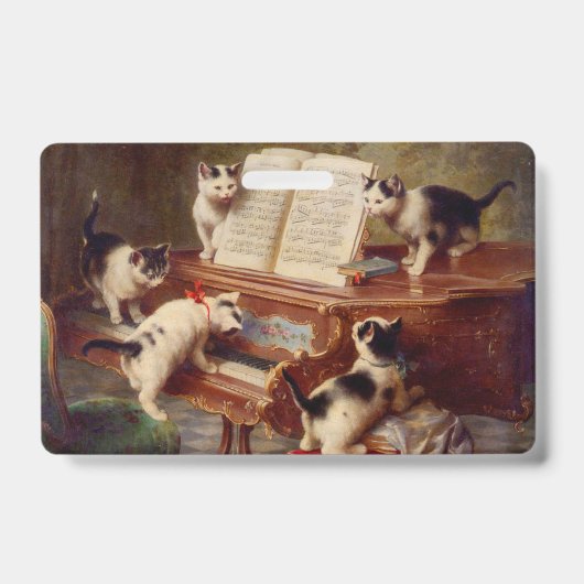 Kittens en Piano Badge (Voorzijde)