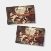 Kittens en Piano Badge (Voor- en achterkant)