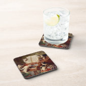 Kittens en Piano Bier Onderzetter (Rechterzijde)