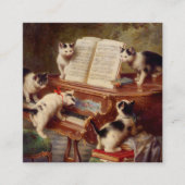 Kittens en Piano Informatiekaartje (Voorkant)