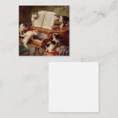 Kittens en Piano Informatiekaartje (Voorkant / Achterkant)