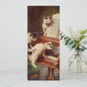 Kittens en Piano Kaart (Staand voorkant)