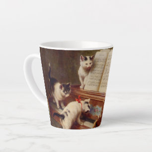 Kittens en Piano Latte Mok