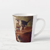Kittens en Piano Latte Mok (Rechts)