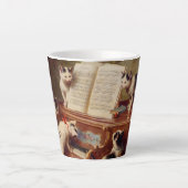 Kittens en Piano Latte Mok (Voorkant)