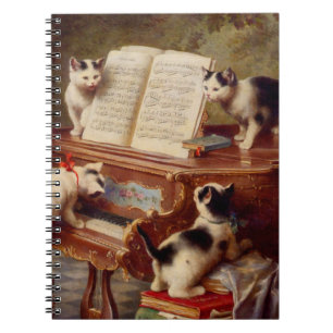 Kittens en Piano Notitieboek