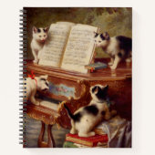 Kittens en Piano Notitieboek (Voorkant)