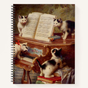 Kittens en Piano Notitieboek
