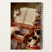 Kittens en Piano Notitieboek (Achterkant)