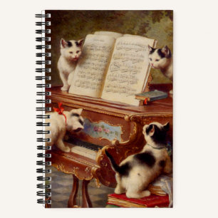 Kittens en Piano Notitieboek