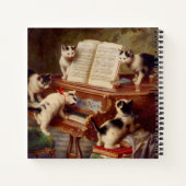 Kittens en Piano Notitieboek (Achterkant)