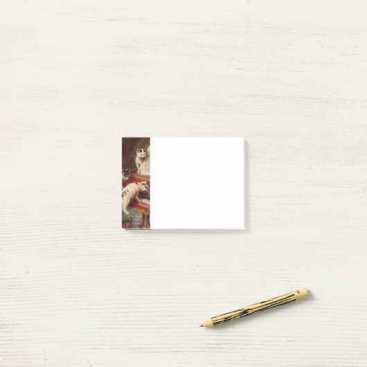 Kittens en Piano Post-it® Notes (Op bureau)