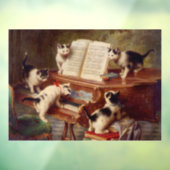 Kittens en Piano Raamsticker (Vel 3)