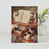Kittens en Piano Save The Date (Staand voorkant)