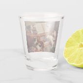 Kittens en Piano Shot Glas (Achterkant)