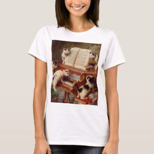 Kittens en Piano T-shirt