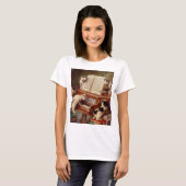 Kittens en Piano T-shirt (Voorkant volledig)