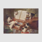 Kittens en Piano Tissuepapier (Voorkant)