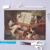 Kittens en Piano Tissuepapier (Craft)