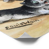 Kittens en Rats, Louis Wain Poster (Hoek)