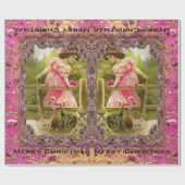 Kittens en Ribbons Victoriaans Cadeaupapier (Vlak)