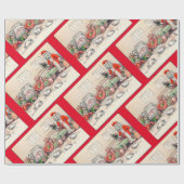 Kittens en Santa Cat, Louis Wain Cadeaupapier (Vlak)