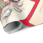 Kittens en Santa Cat, Louis Wain Cadeaupapier (Rol Hoek)