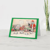 Kittens en Santa Cat, Louis Wain Kaart (Voorkant)