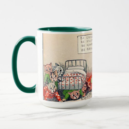 Kittens en Santa Cat, Louis Wain Mok (Links)