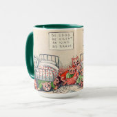 Kittens en Santa Cat, Louis Wain Mok (Voorkant links)