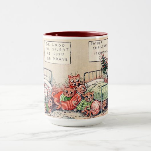 Kittens en Santa Cat, Louis Wain Mok (Midden)