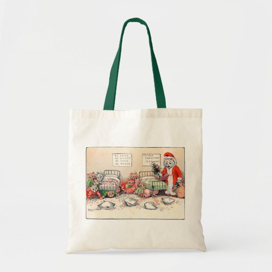 Kittens en Santa Cat, Louis Wain Tas (Voorkant)