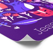 Kittens en Tulpen Schattigee Katten CUSTOM BABY NA Poster (Hoek)