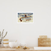 Kittens Flying Plane Wall Art Poster (Keuken)