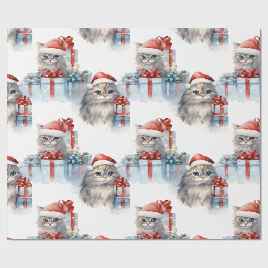 Kittens gluren van Gift Wrap Cadeaupapier (Vlak)