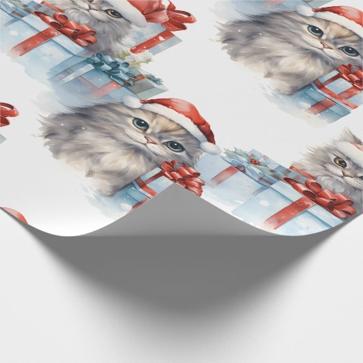 Kittens gluren van Gift Wrap Cadeaupapier (Hoek)