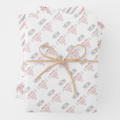 Kittens Hearts en Stripes Inpakpapier Vel (In situ)