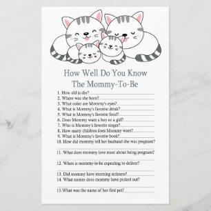 Kittens Hoe goed ken je baby shower game?
