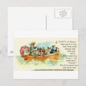 Kittens in a Row Boat Briefkaart (Voorkant / Achterkant)