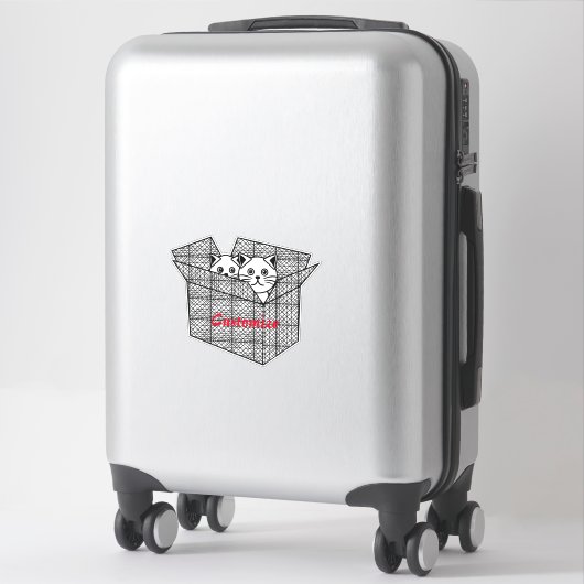 Kittens in een Box Thunder_Cove Sticker (Koffer)