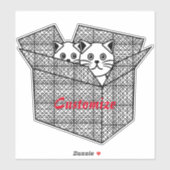 Kittens in een Box Thunder_Cove Sticker (Vel)