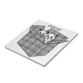 Kittens in een Box Thunder_Cove Tegeltje (Zijkant)