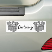 Kittens in een doos Thunder_Cove Bumpersticker (Op auto)
