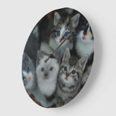 Kittens in een mandje grote klok (Hoek)